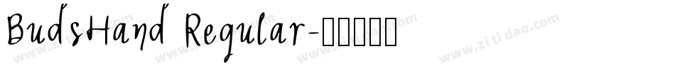 BudsHand Regular字体转换